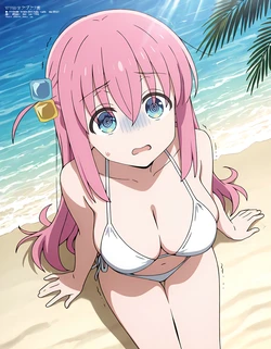 [sarabure] 水着でおねショタ ぼっちちゃん (ぼっち・ち・ろっく！) [AI Generated]