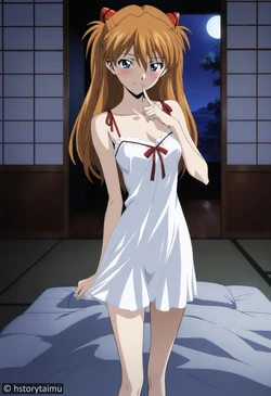 [hstorytaimu] Asukas' bed time routine [AI-generated]