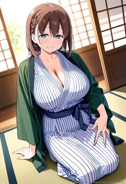 (Tachibana AI) Ai-chan Hot Spring [Tawawa on Monday] - AI Generated
