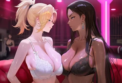 【cMonster】Mercy Symmetra Overwatch FFM [AI Generated]