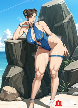 hanajisensei - [EXCLUSIVE] Chun-li (Summer) [300P] (Patreon) (AI Generated)
