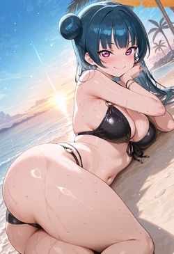 [Nankoai] Yoshiko Tsushima (beach 2) (AI Generated)