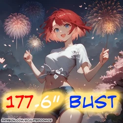 [Sculted] Happy 4th of July! Have a 177.6" Bust! [AI Generated]