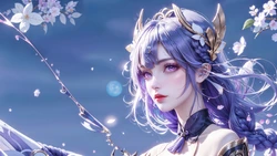 雷电将军-虞美人图包 [AI Generated]