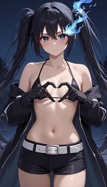 [AmeSketch] Black Rock Shooter [AI Generated]