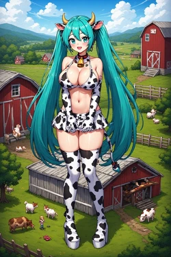 Hatsune Miku CowGirl [AI Generated]