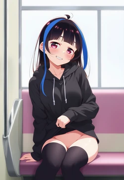 420k ryujin - Yaemori Mini on public transport (Patreon) [AI Generated]