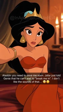 Jasmine cheats on Aladdin with Jafar (Aladdin)