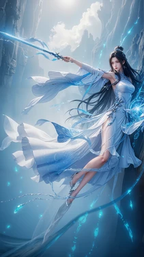 [AI Generated]1361 诛仙-陆雪琪素衣壁纸