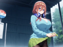 (Clothes AI) Nakano Miku 中野三玖 (AI Generated)