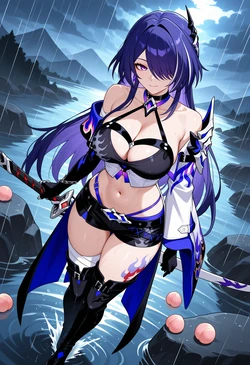 BoBo345 - 黄泉 Acheron/Yomi (崩壊スターレイル/Honkai: Star Rail) (Patreon) [AI Generated]