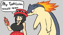 [MrDirtandGrime] Typhlosion X Delta (@deltarisque's OC) (Pokemon)