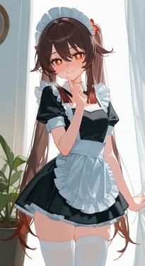 [Cornelia_winterhowl] Maid Hu Tao (Patreon) [AI Generated]