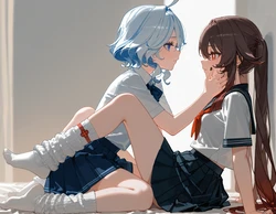 [Cornelia_winterhowl] Furina X Hu Tao JK (Patreon) [AI Generated]