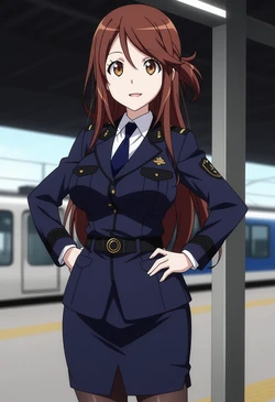 BoBo345 - (460pic) 飯田奈々 Iida Nana (Rail Wars!-日本國有鉄道公安隊) (Patreon) [AI Generated]