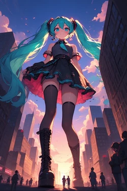 Hatsune Miku Lolita Dress [AI Generated]