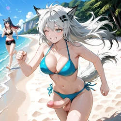 Texas x Lappland Banana Bouncer (Patreon) [AI Generated]