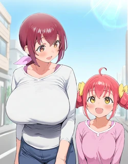 [Kamnarimon AI Shop] Ikuyo Hoshizora -mama no Ura Kao (Smile Precure) [AI Generated]