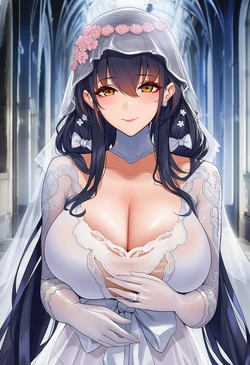 [AI小松鸟] 与吾妻老婆的誓约之日❤️终为眷属的誓约❤️，与吾妻老婆的纯恋婚礼性爱❤️新婚第一夜的狂潮❤️予吾妻老婆的永恒之恋❤️ [Ai Generated]