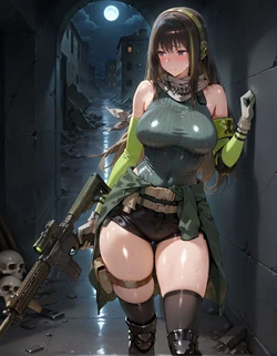 Oki Senpai 🍈🍈M4A1(ドールズフロントライン) ai generated