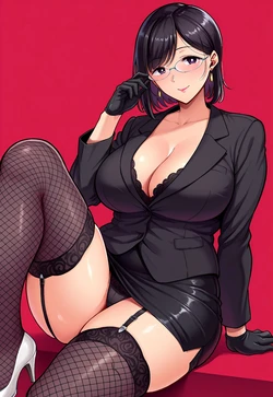 Seto Yumiko's Glasses Push pov [AI Generated]