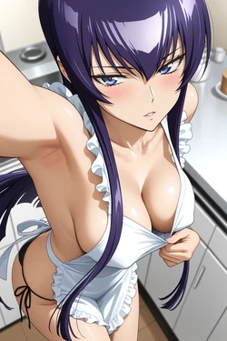 [Sayaka] - Saeko Busujima | Apron (72P) (Patreon) [AI Generated]