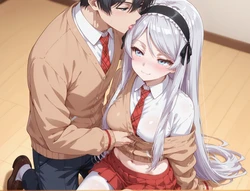 [MirrorArtIA] 北条糸青 (クラスの大嫌いな女子と結婚することになった) [AI Generated]