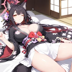 (Clothes AI) Kosaka Wakamo 狐坂ワカモ (AI Generated)