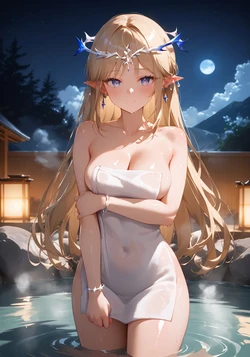[ReverendGreatLove] Cartethyia (Wuthering Waves) Onsen 90 Pics (Patreon) [AI Generated]