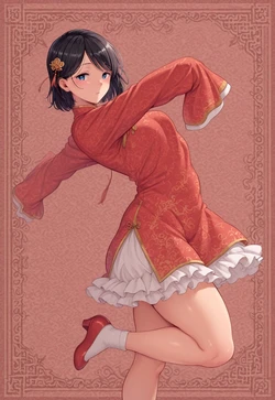 YUMIKO'S QIPAO CONTRAPPOSTO POV [AI Generated]
