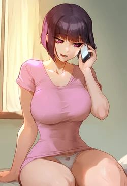 Senpai and Hana Taking Turns - aksn [AI Generated]