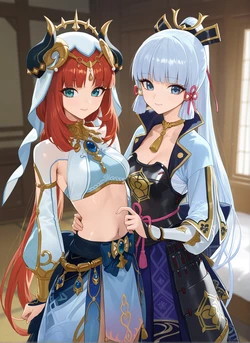 Ayaka x Nilou Rametaki (Patreon) [AI Generated]