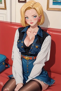 [AI Generated]Android 18 was dragged into the basement after being hooked up with a weirdo