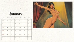 Pin-up calendar (ai generated)