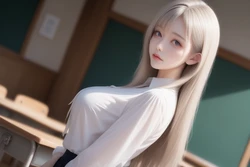 [Incoming_Content_AI] Schoolgirl and her boy friend at classroom (GIF animated). [AI Generated]