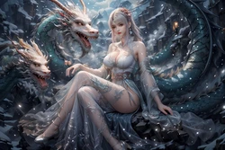 斗破苍穹-小医仙-清月图包(雪地游龙) [AI Generated]