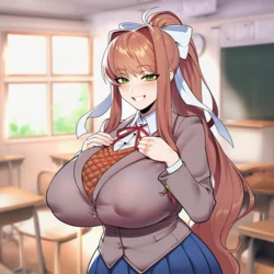 [Livefrog] Monika from Doki Doki Literature Club (AI Generated)