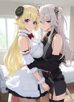Botan x Watame Rametaki (Patreon) [AI Generated]