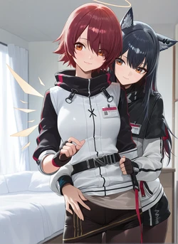 Texas x Exusiai Rametaki (Patreon) [AI Generated]