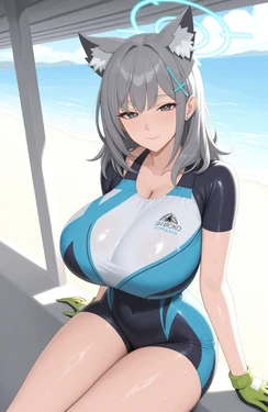 No.86 75P shiroko (blue archive) sakami ai generated
