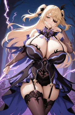 No.93 75P fischl (genshin impact) sakami ai generated