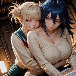 [Gener-AI] Himiko Toga x Midnight yuri lezdom (Patreon) [AI Generated]