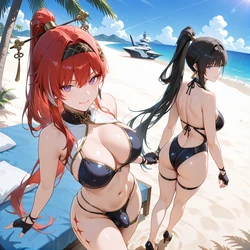 Baizhi x Yinlin Banana Bouncer (Patreon) [AI Generated]