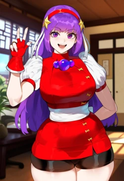 [Creamy AI] Athena Asamiya, PAWG Vs BBC (AI Generated)