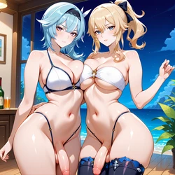 Eula x Jean Banana Bouncer (Patreon) [AI Generated]
