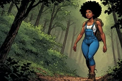 A stupid hike for my stupid mental health (ai generated)