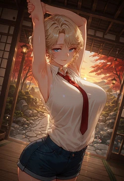 SIDE POSE TEMPTATION – VICTORIAN MAID LEAN & CONFIDENT SMIRK [AI Generated]