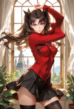 Ninonum-(Fate Stay Night)-Rin Tosaka [AI Generated]