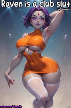 Raven in da club (Velzevulito) [AI Generated]