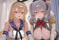 aHero 716 kancolle shimakaze kashima FFM 241p ai generated